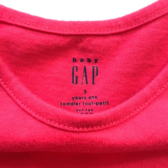 Gap Baby Red-Pink Peplum Short Sleeved Top, Size 3T - Picture 2 of 3